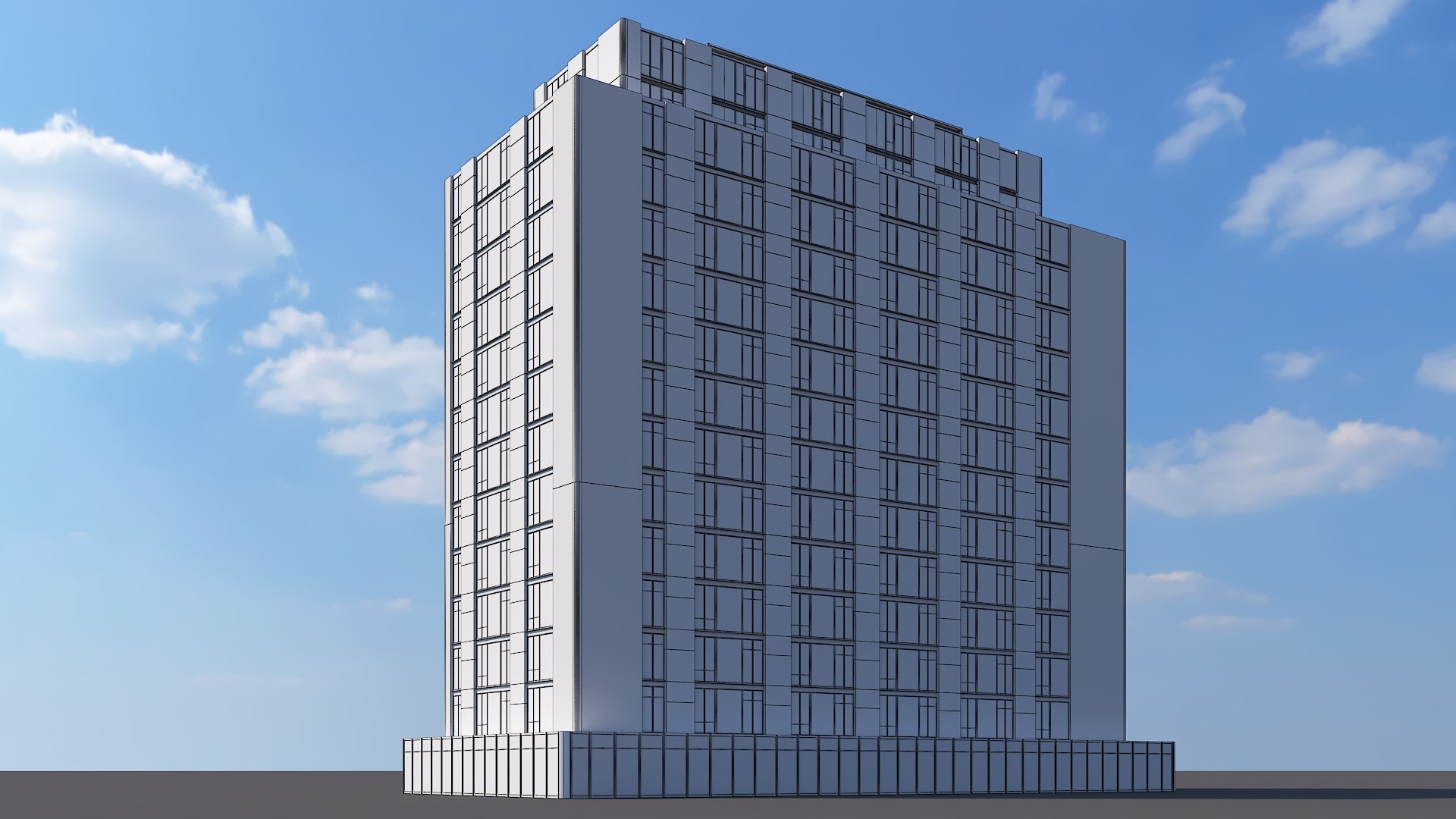 Office Building 02 model - TurboSquid 2034986
