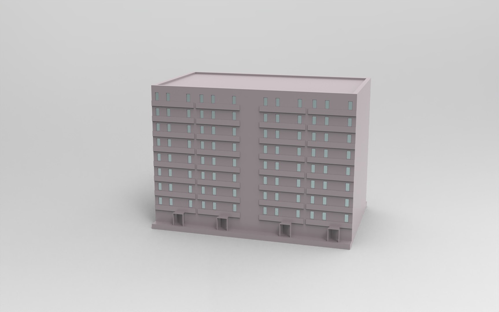 Apartment Building 3D - TurboSquid 1992861