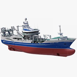 3D model fishing vessel mfv voyager