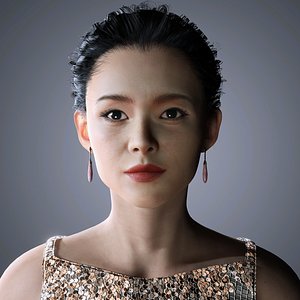 3D Zhang ziyi Character 3D Model low-poly 3d model