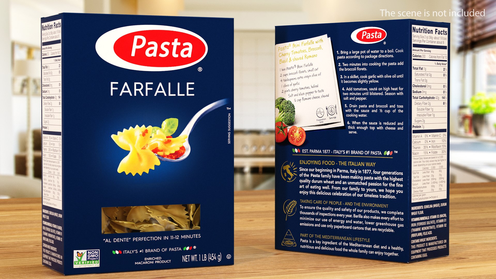 Box Farfalle 3D model preview