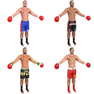 pack kickboxer 3D model