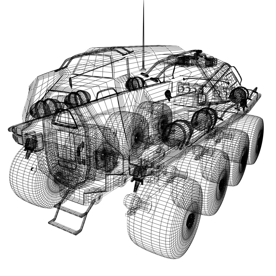 moon buggy 3d max