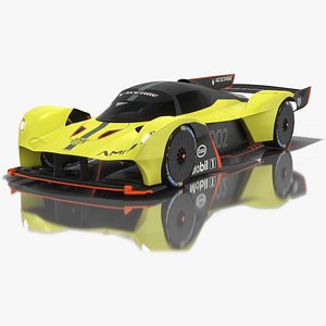 low-poly aston martin valkyrie 3D model
