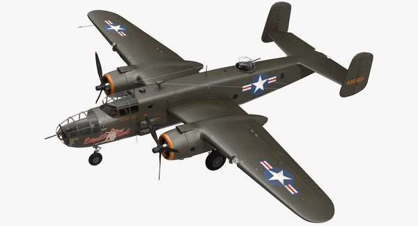 B-25ミッチェルアメリカ中型爆撃機3Dモデル - TurboSquid 1211510