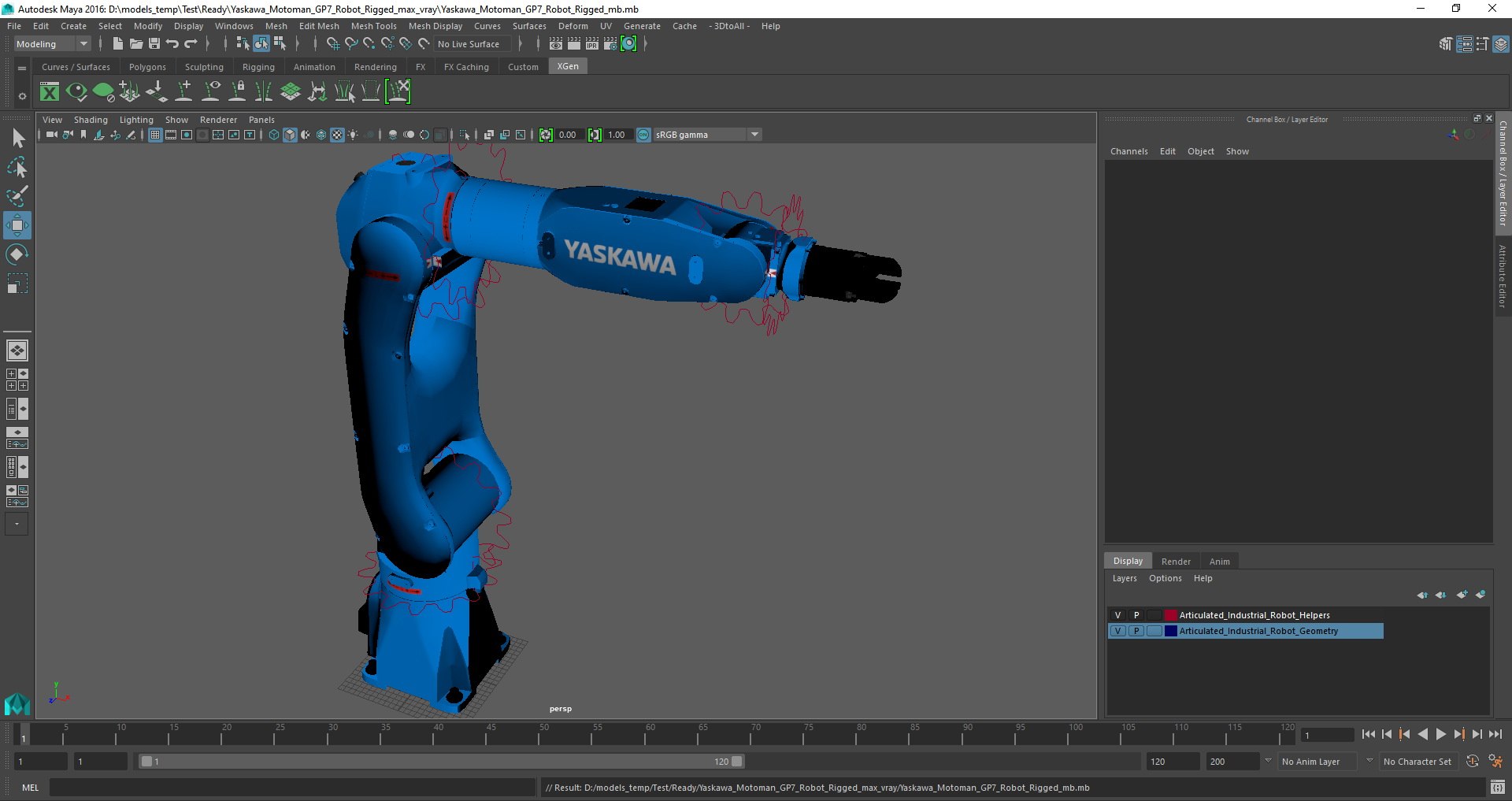 3D Yaskawa Motoman GP7 Robot Rigged for Maya model https://p.turbosquid.com/ts-thumb/wG/CSmaPi/Rf/yaskawa_motoman_gp7_robot_rigged_mb_03/jpg/1648561544/1920x1080/fit_q87/3b8ccc49bed794a000eeac6ef8ef6c2ce7f10ba5/yaskawa_motoman_gp7_robot_rigged_mb_03.jpg