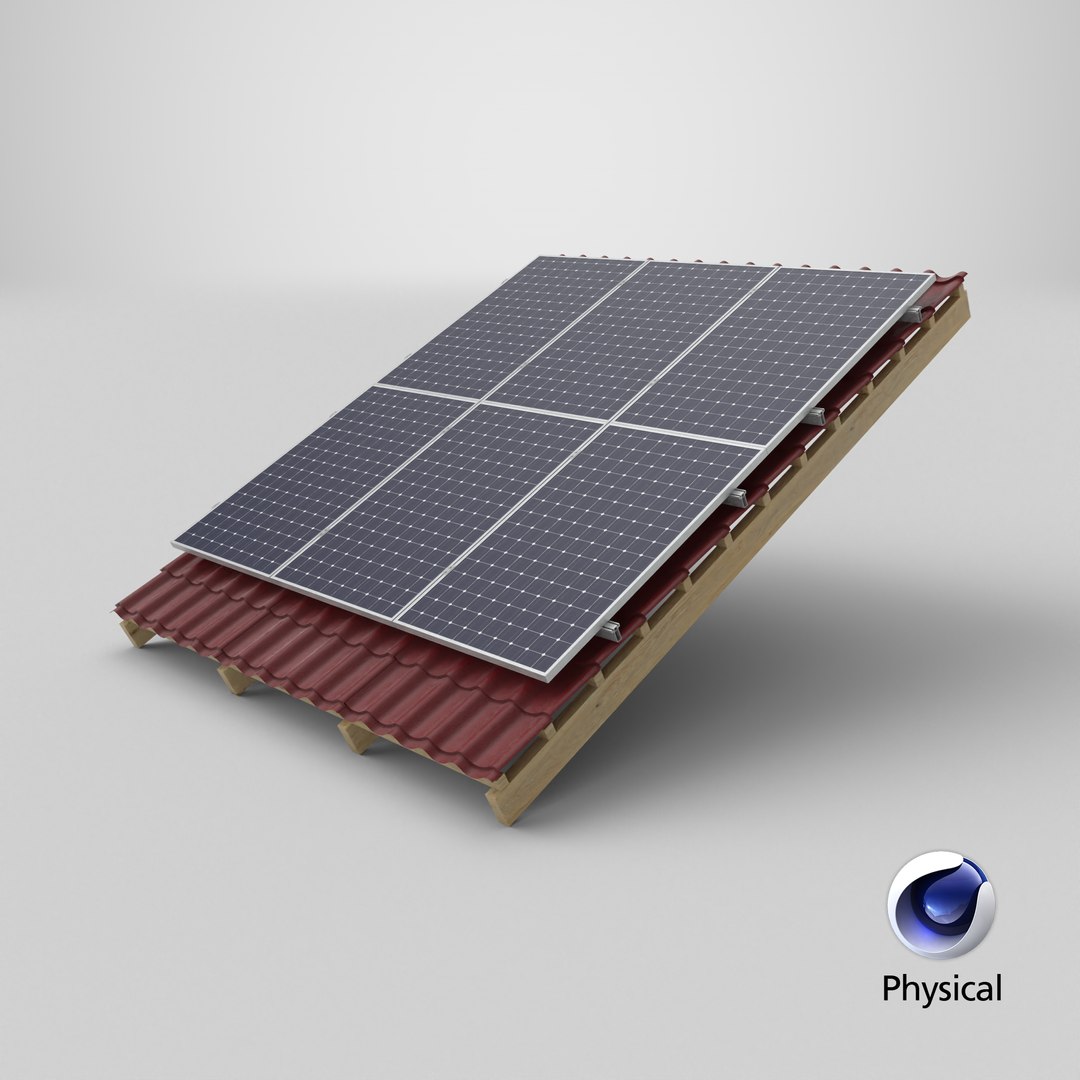 Solar Panel on Roof 3D model https://p.turbosquid.com/ts-thumb/wG/CkI6dT/PT/stemcell_cinema_4d_physical_render/png/1739199177/1920x1080/fit_q87/8a95be73dc929cee1efa9c40e95adb3091d27f48/stemcell_cinema_4d_physical_render.jpg