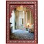 Eastern Wall Mirror in a red painted frame with a Mughal Arch 3D model