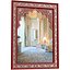 Eastern Wall Mirror in a red painted frame with a Mughal Arch 3D model