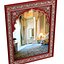 Eastern Wall Mirror in a red painted frame with a Mughal Arch 3D model