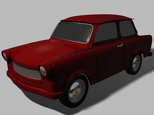trabant vehicule old 3d model