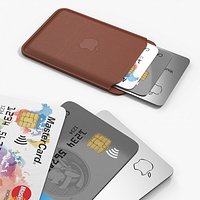 Apple Leather Wallet with Cards