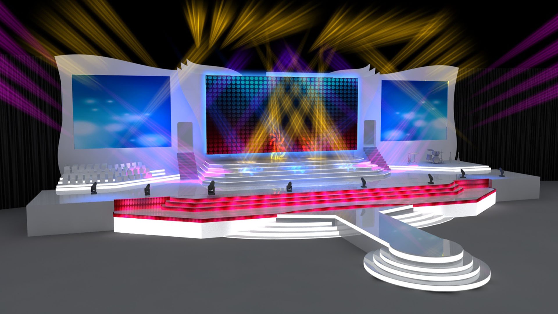 STAGE DESIGN GB 3D Model - TurboSquid 1987912