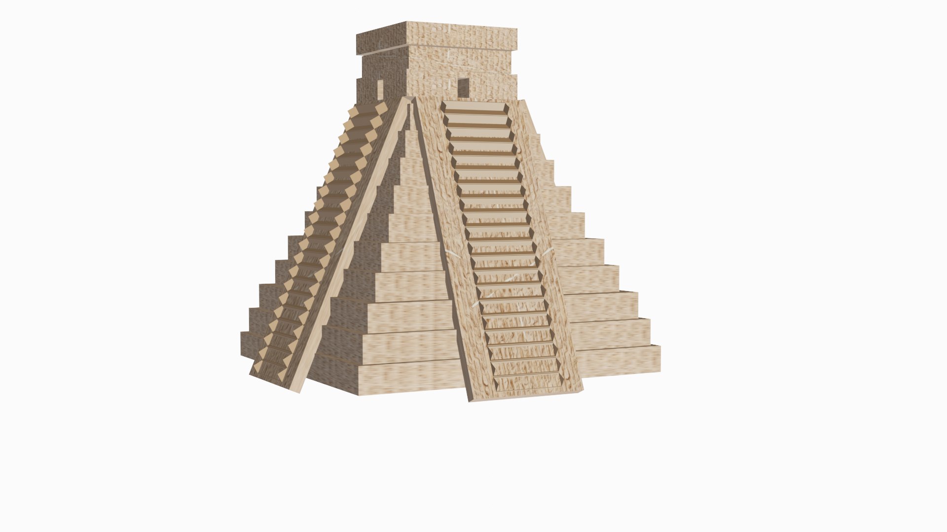 3D Mayan Pyramid Model - TurboSquid 1736999