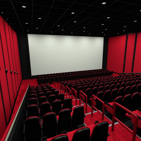 3d model movie theater seats