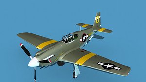 North American A-36A Apache V06 USAAF 3D model