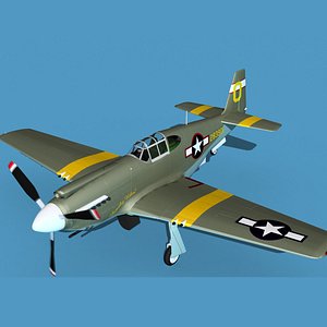 North American A-36A Apache V06 USAAF 3D model