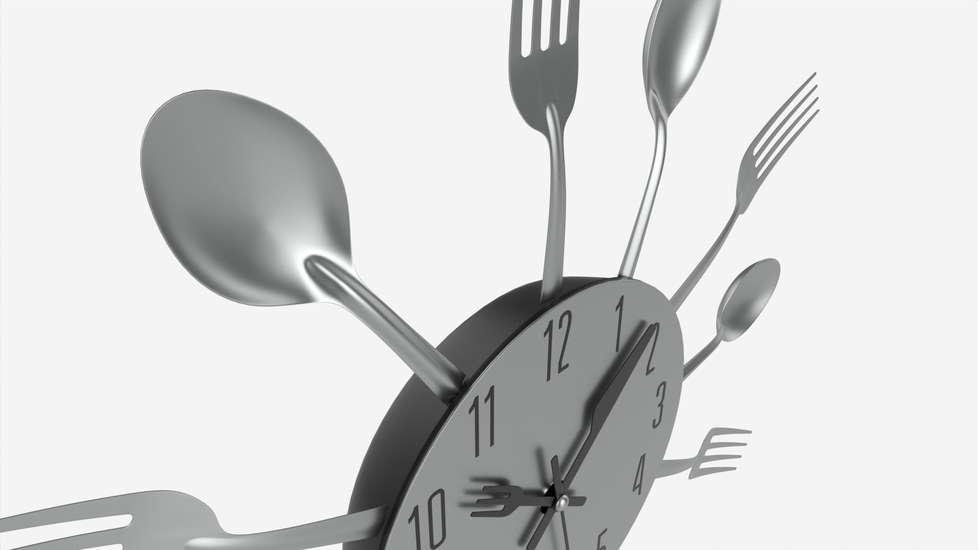 3D Model Modern Design Large Wall Clock 08 - TurboSquid 1920970