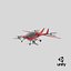 Air Vehicle for Two Passengers Red