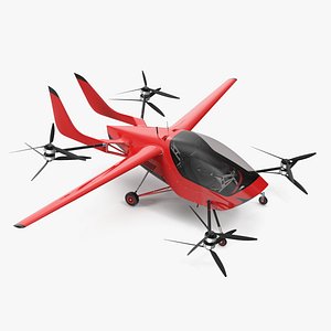 Air Vehicle for Two Passengers Red