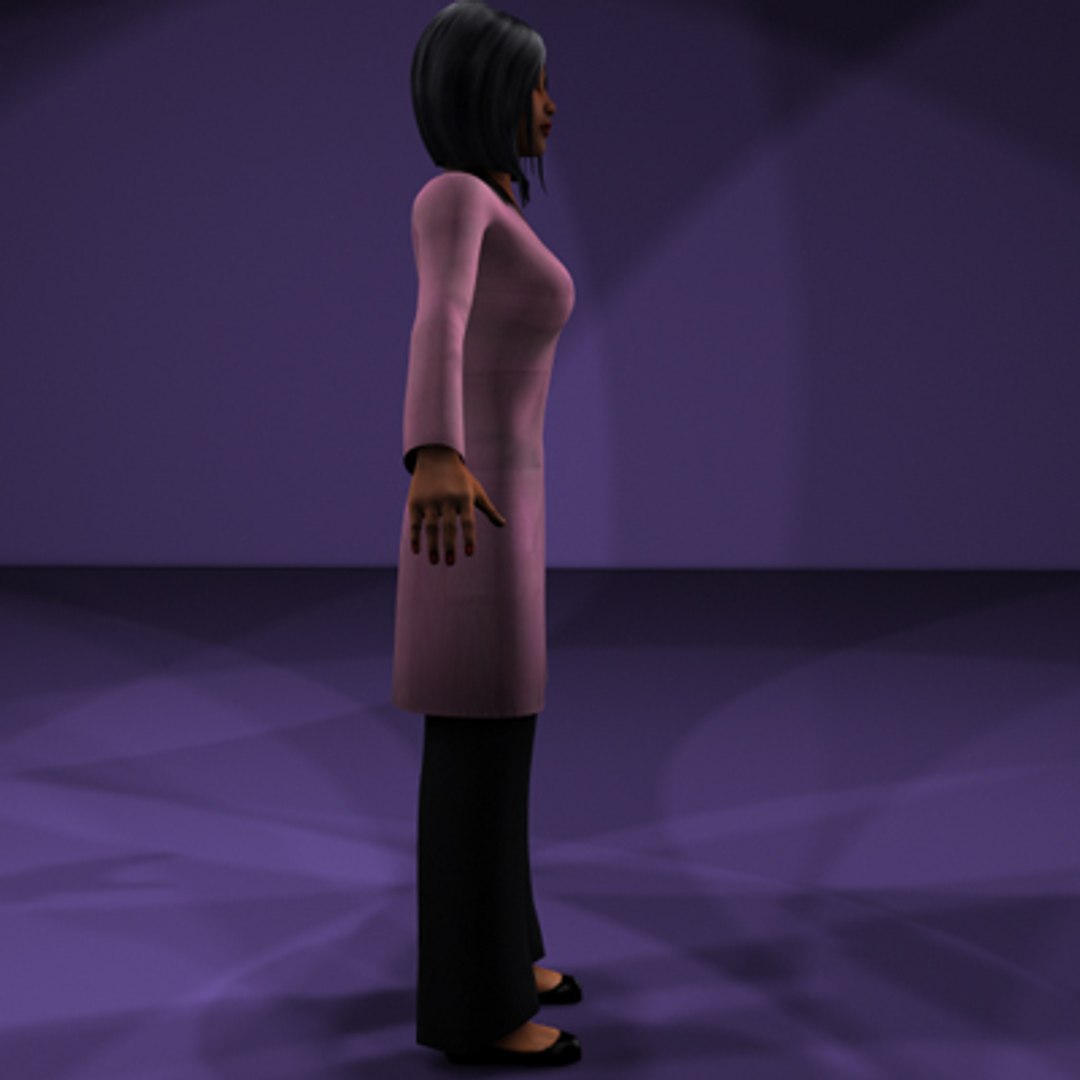set character 3d model