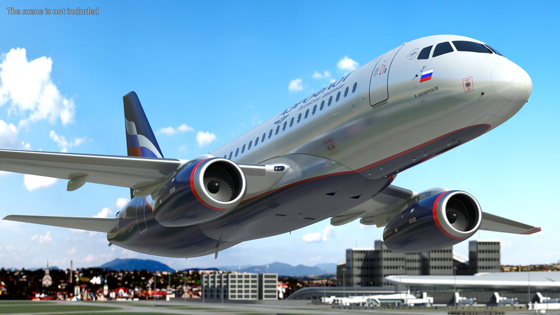 Sukhoi Superjet 100 With Saberlets Aeroflot Rigged Model - TurboSquid ...