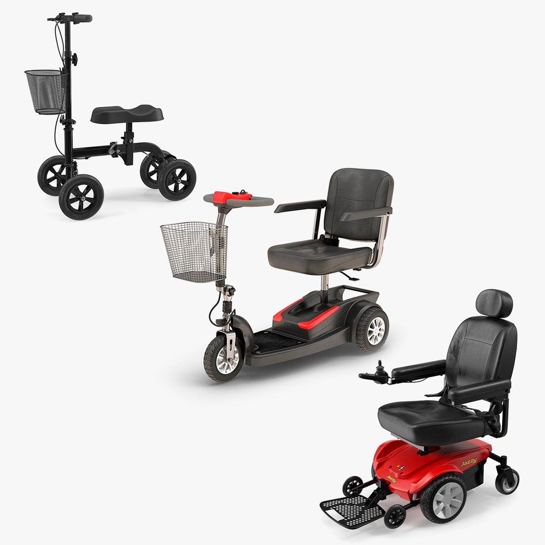 Mobility Aids for Disabled Persons Collection 3D model preview