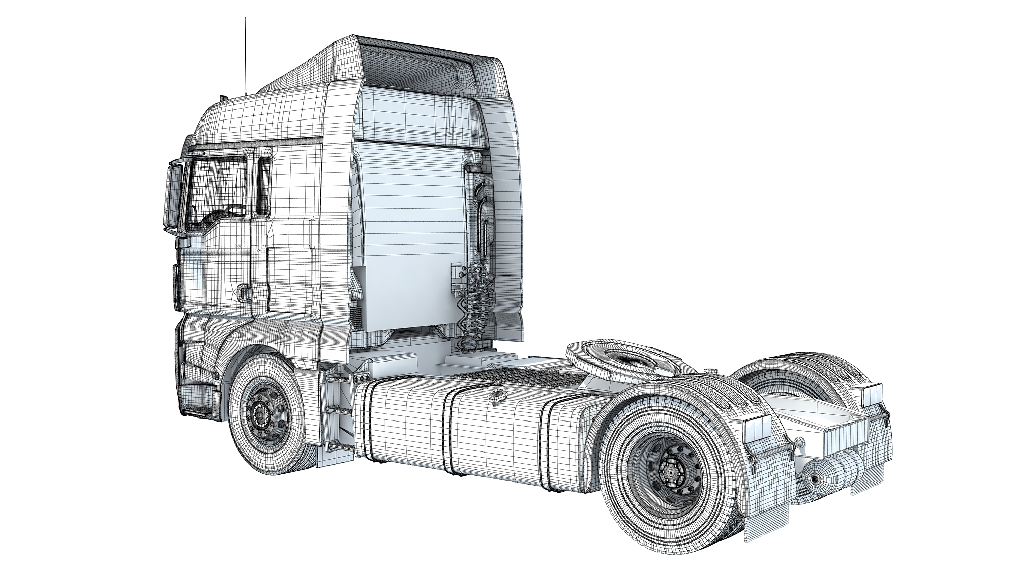 3D Generic Semi Truck - TurboSquid 1727690