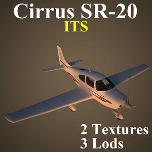 3d cirrus low-poly model