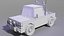 3D Low Poly jeep Truck model