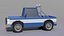 3D Low Poly jeep Truck model