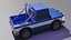 3D Low Poly jeep Truck model