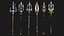 6 Kolekcja Fantasy Trident Wszystkie tekstury PBR Unity UE