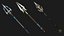 6 Kolekcja Fantasy Trident Wszystkie tekstury PBR Unity UE