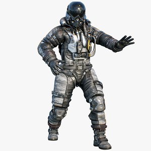 Sci-Fi Military Pilot-Soldier Rigged PBR Character