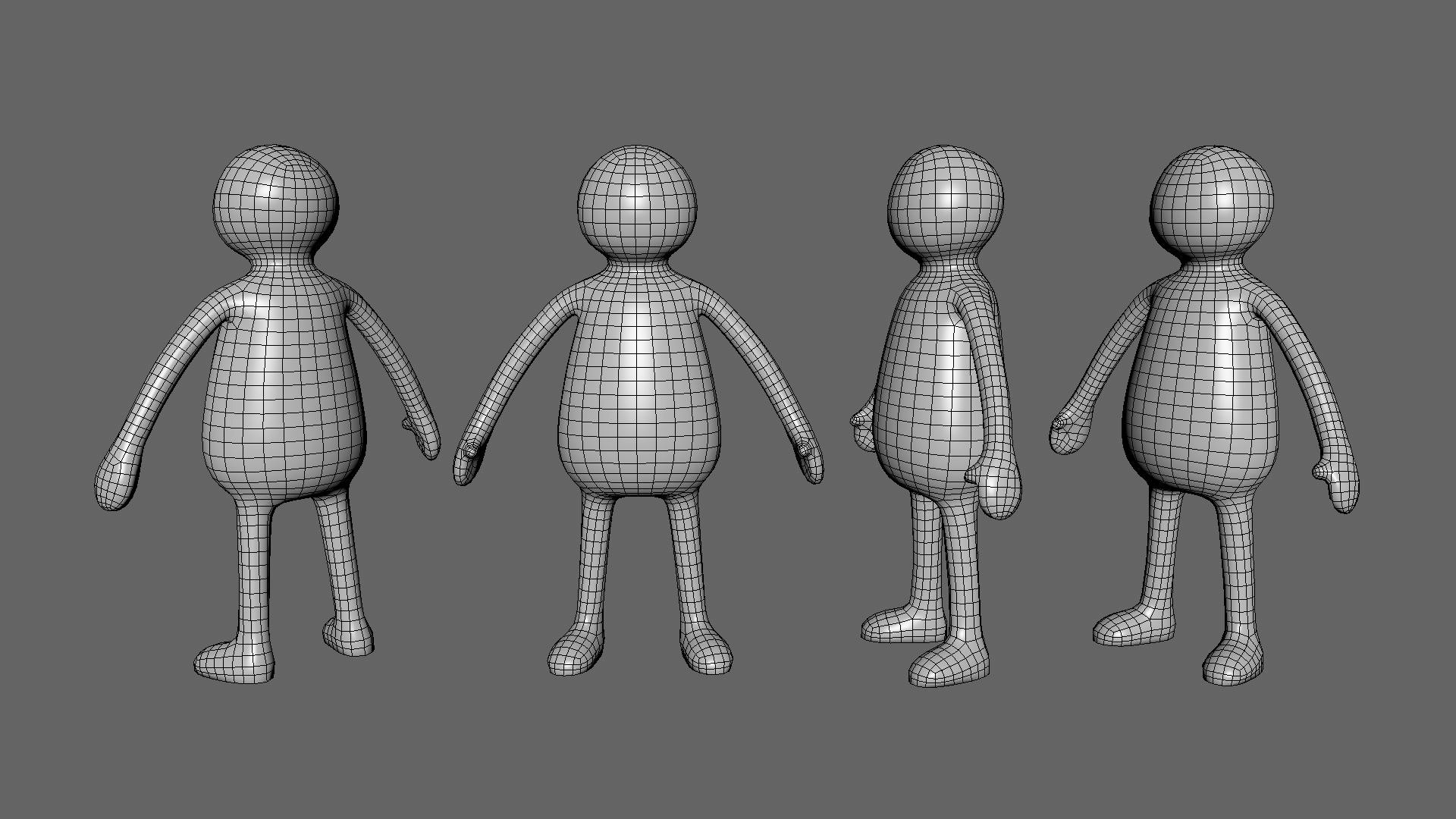 3D Stickman 03 Rigged Low Poly Model - TurboSquid 2319856