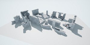 Destroyed Buildings Low-Poly PBR