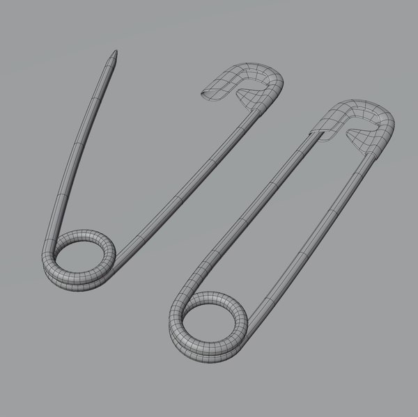 3d Safety Pin Model Turbosquid 1643325
