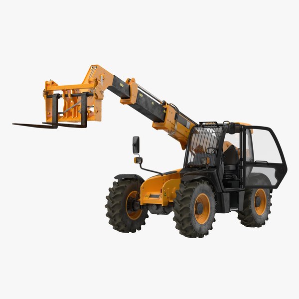 telescopichandlerforkliftgenericrigged3d