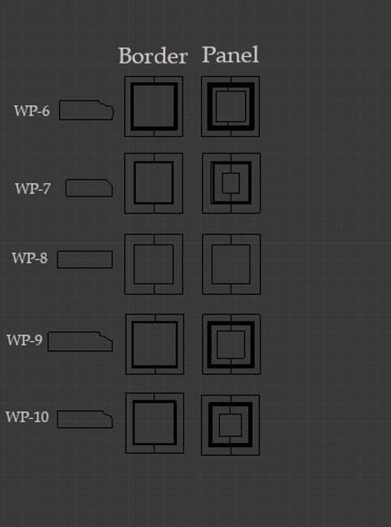 Panels profile 2 model - TurboSquid 1353934