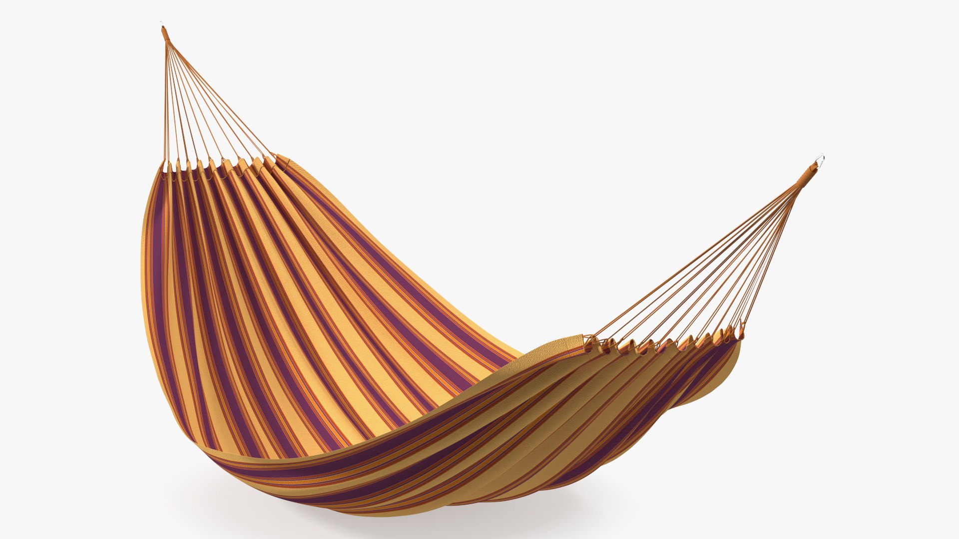 Striped Fabric Hammock 3D model preview