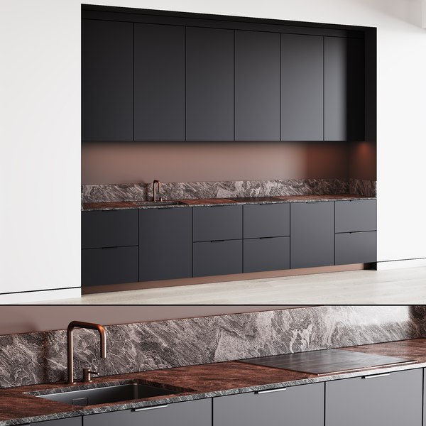 3D 106 modern kitchen 03 eclectic minimal