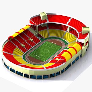 3d cartoon stadium toon