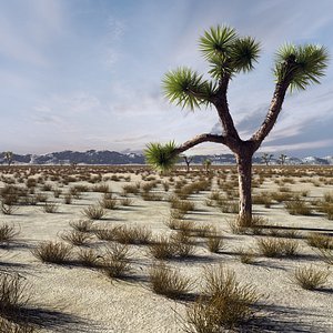 3d model desert landscape