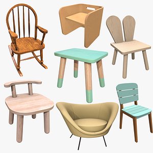 Children'S Chair 3D Models for Download