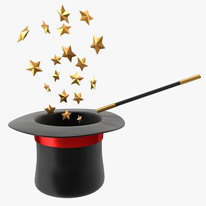 Magician Hat and Wand