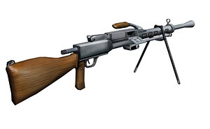 degtyaryov machine gun rp-46 3d model