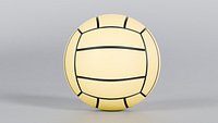High Quality Volleyball 3D Model StemCell certified Zero Cleanup UVs 4K PBR Textures