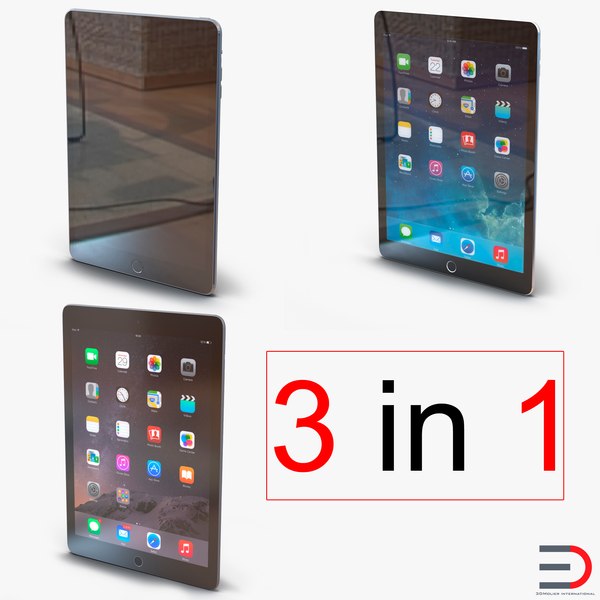 3d ipads 3 modeled model