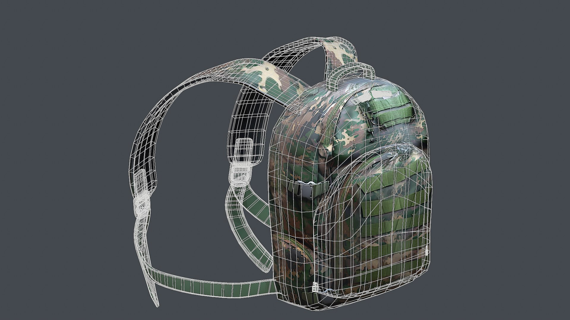 Backpack Camping Bag Baggage Model - TurboSquid 2042965